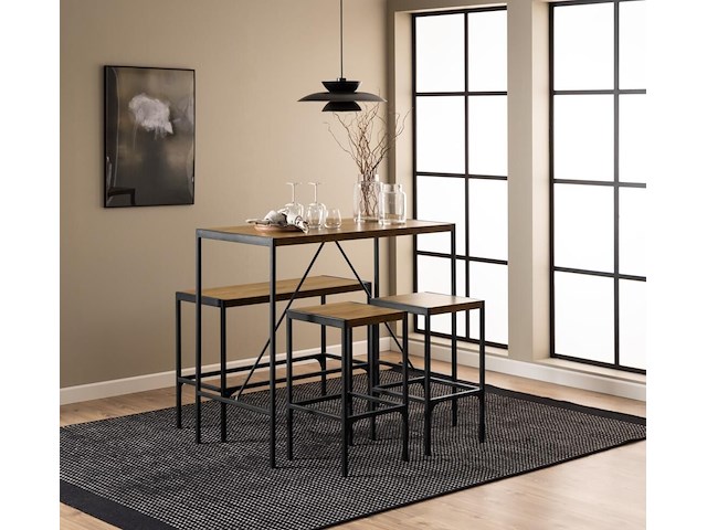 Bartafelset bahamas | bartafel, bank en twee barstoelen | oak-design - afbeelding 5 van  7