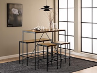 Bartafelset bahamas | bartafel, bank en twee barstoelen | oak-design - afbeelding 5 van  7
