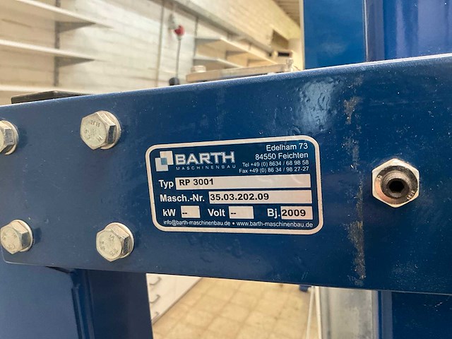 Barth multipress rp3001 verrijdbare raampers/lijmpers - afbeelding 16 van  17