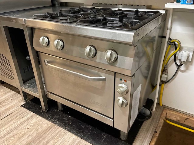Bartscher professioneel fornuis met geïntegreerde oven andere kookaccessoires / oven en gasfornuis - afbeelding 2 van  8