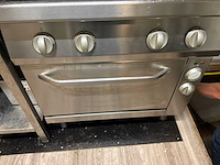 Bartscher professioneel fornuis met geïntegreerde oven andere kookaccessoires / oven en gasfornuis - afbeelding 5 van  8