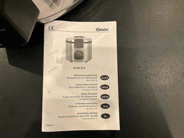 Bartscher rijstkoker 6l - afbeelding 4 van  4