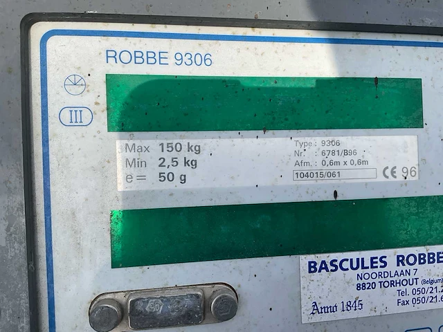 Bascules robbe robbe 9306 weegschaal - afbeelding 4 van  4