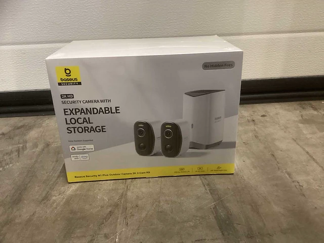 Baseus n1 plus beveiligingscamera buiten set – buiten camera-draadloos slimme beveiliging - 2k camera - weerbestendig - nachtzicht - inclusief homestation - afbeelding 4 van  4