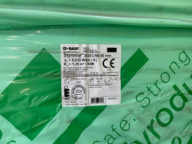 Basf styrodur 3035 cne-40 mm isolatiemateriaal - afbeelding 3 van  5