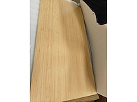 Basis-sta-bureau met dubbele motoren - bamboeblad - 120x60 - afbeelding 3 van  6
