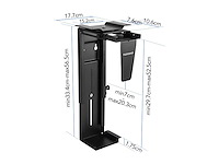 Basis-sta-bureau met dubbele motoren - bamboeblad - 120x60 - afbeelding 5 van  6