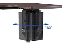 Basis-sta-bureau met dubbele motoren - bamboeblad - 120x60 - afbeelding 6 van  6