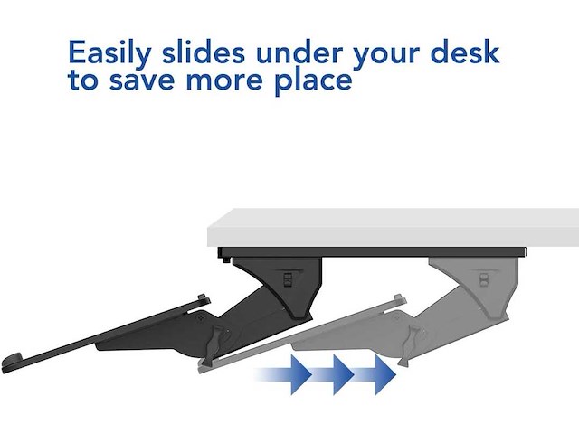 Basis sta-bureau met dubbele motoren - ebbenhouten blad 140x70cm - afbeelding 3 van  4
