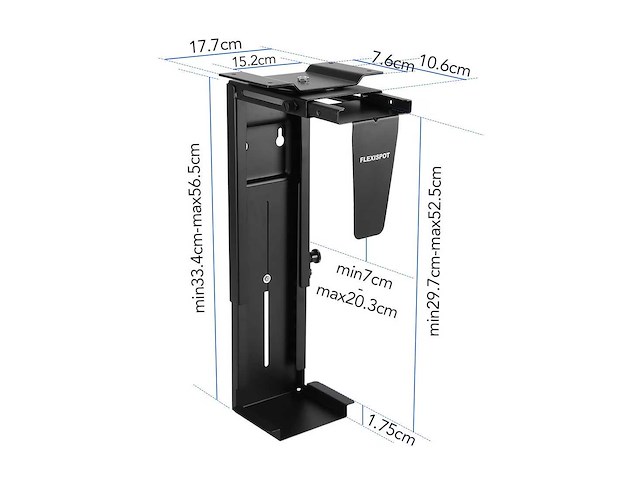 Basis zit-staan-bureau met dubbele motoren - tray 140x70 ebony - afbeelding 9 van  11