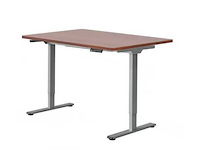 Basissta-bureau met dubbele motoren - kersentray 140x70 cm - afbeelding 1 van  11