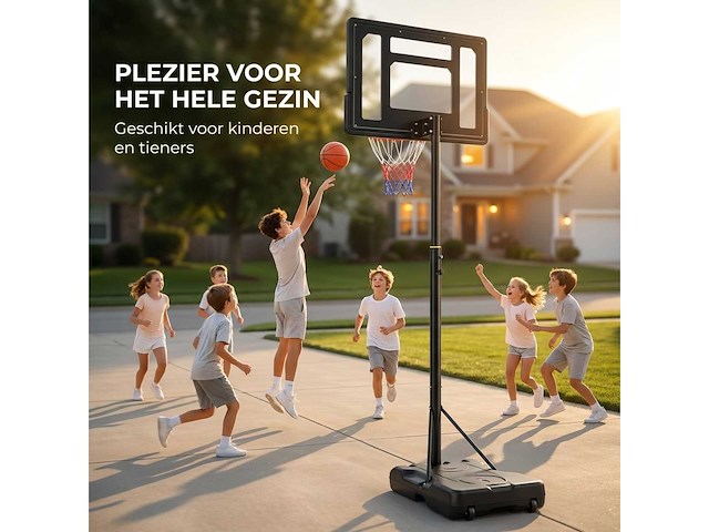 Basketbalpaal met bord (3x) - afbeelding 4 van  9