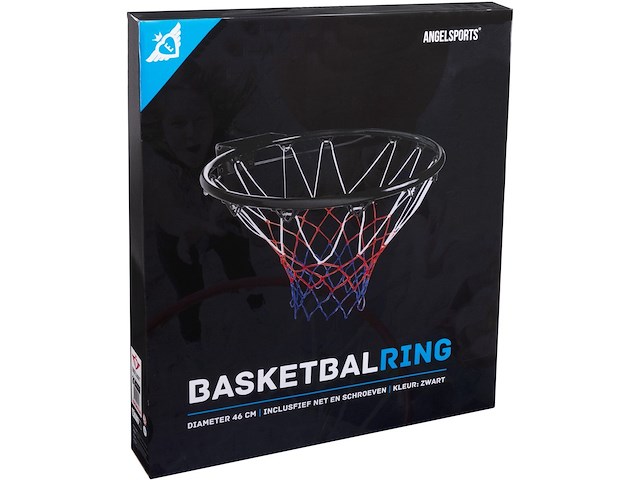 Basketbalring - zwart - afbeelding 2 van  2