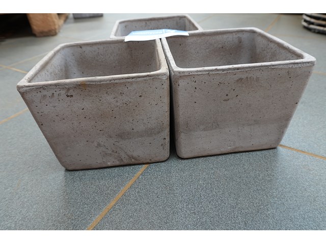 Bat66 geo etr – bloempotjes | 16×16×13 cm | lot van 3 - afbeelding 2 van  4