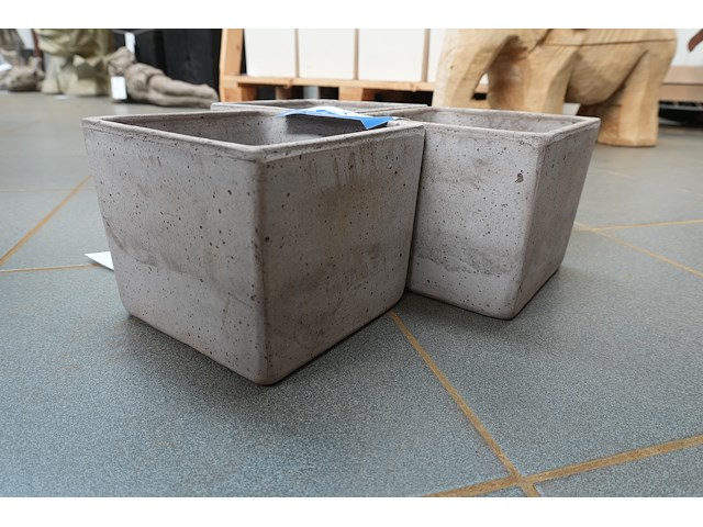 Bat66 geo etr – bloempotjes | 16×16×13 cm | lot van 3 - afbeelding 3 van  4