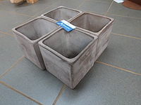 Bat66 geo etr – bloempotjes | 18×18 cm | lot van 4