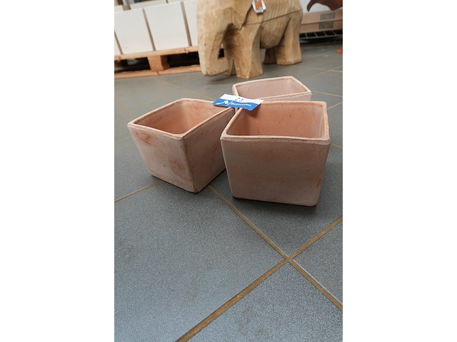 Bat66 geo gal – bloempotjes | 16×16×13 cm | lot van 3 - afbeelding 4 van  4