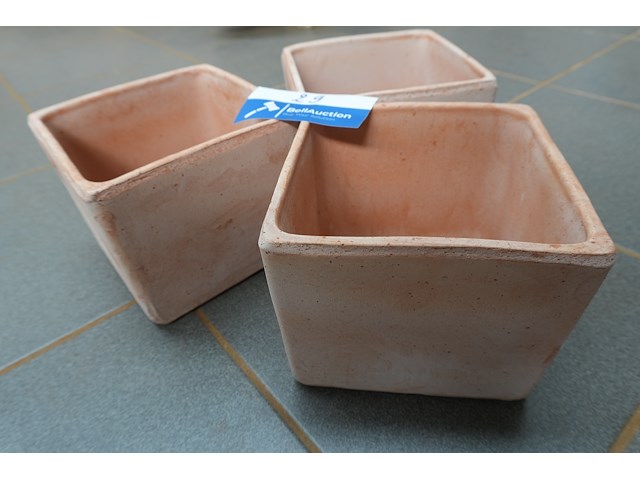 Bat66 geo gal – bloempotjes | 16×16×13 cm | lot van 3 - afbeelding 3 van  3