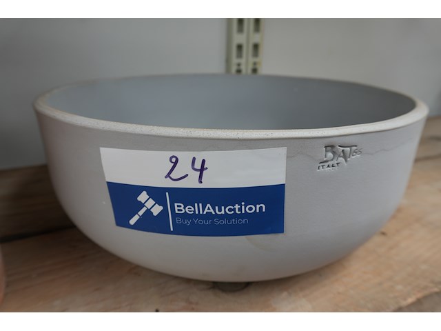 Bat66 italy – pot tino lichtgrijs met afwateringsgat - afbeelding 1 van  5