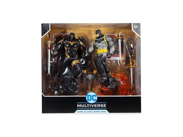 Batman vs azrael - batman armor pack 2 - dc multiverse - mcfarlane toys - 18 cm - afbeelding 1 van  5