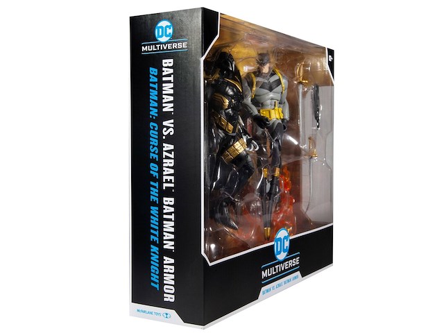 Batman vs azrael - batman armor pack 2 - dc multiverse - mcfarlane toys - 18 cm - afbeelding 3 van  5