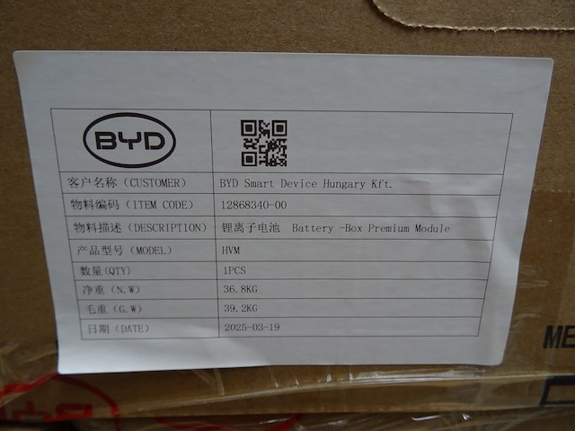 Batt. control unit + base hvs + 3 x byd hvm 2.76 kwh - afbeelding 3 van  3