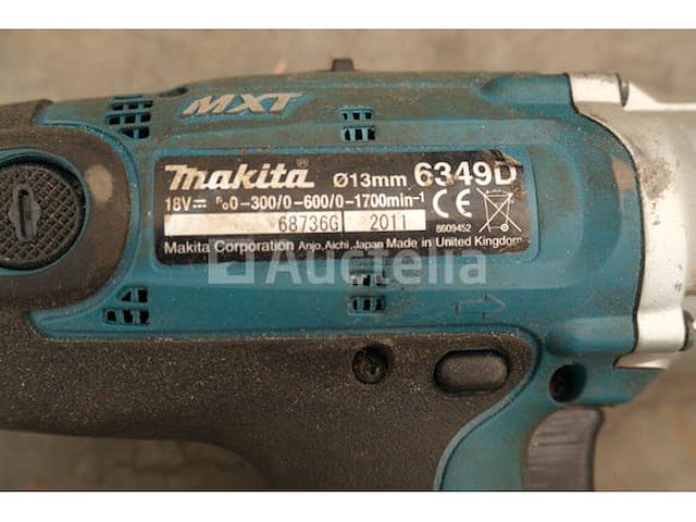 Batterij-aangedreven boormachine makita 6349d - afbeelding 5 van  10