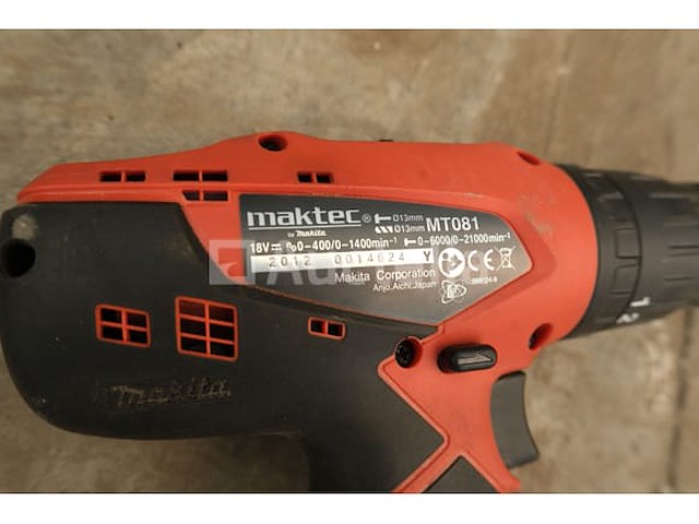 Batterij-aangedreven boormachine maktec mt081 - afbeelding 3 van  7