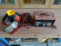 Batterijlader + startkabels - afbeelding 1 van  4