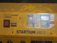Batterijlader/starter gys startium 680 e, 2 kw, 230 v, 12,24 v, laadkabels met klemmen, werking niet gekend - afbeelding 2 van  2