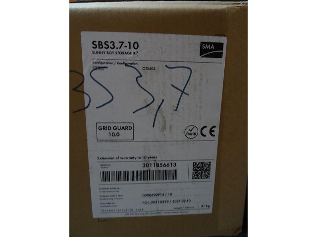 Batterijomvormer sunny boy storage 3.7 - afbeelding 2 van  2