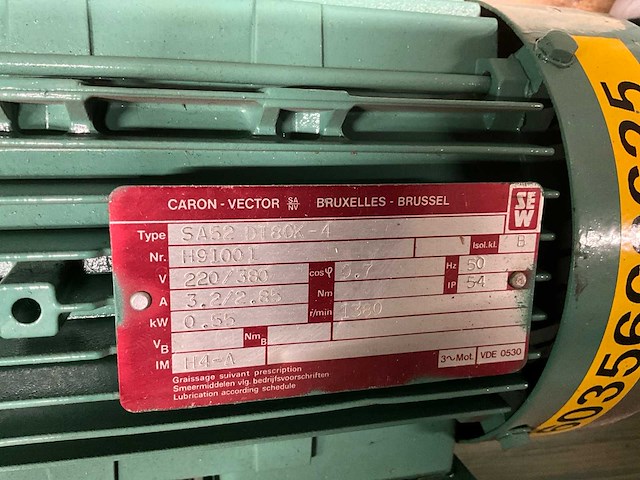 Bauer + sew electro motor met reductie (6x) - afbeelding 7 van  9