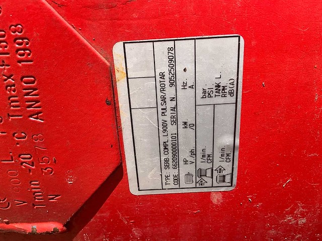 Bauger ksmx1500 industriële schroefcompressor 11 kw inclusief drukvat - 1.500 l/min – 10 bar - afbeelding 6 van  14