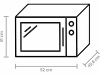 Bauknecht mw 49 bl, magnetron (800 watt, grillfunctie, warme luchtfunctie en stoomfunctie) - afbeelding 7 van  7