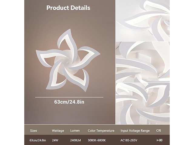 Bayht slimme led-plafondlamp, dimbaar - afbeelding 4 van  6