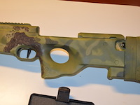 Bb gun met 4 magazijnen, 2 scopes, 1 red dot - afbeelding 3 van  8