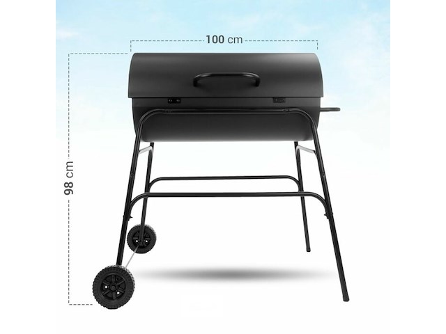 Bbq cilinder vorm 75cm - afbeelding 3 van  4