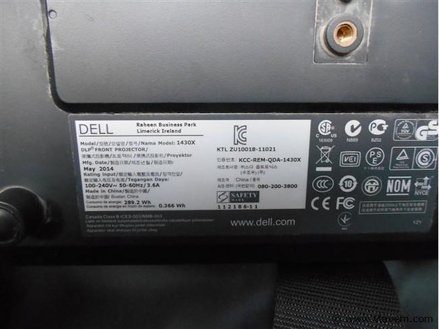 Beamer dell 1430x in opbergtas - afbeelding 2 van  2