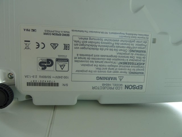 Beamer epson + projectiescherm - afbeelding 4 van  8