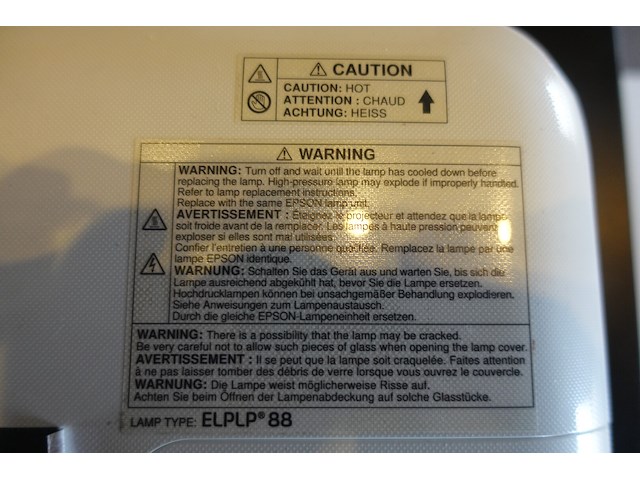 Beamer epson + scherm - afbeelding 7 van  7