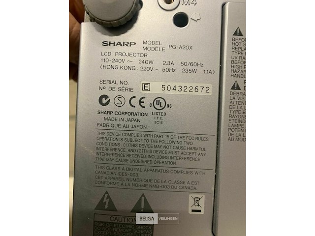 Beamer sharp pg-a20x - afbeelding 2 van  2