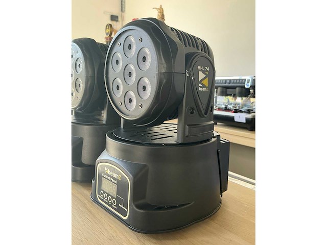 Beamz mhl 7 led-moving head (2x) - afbeelding 1 van  3