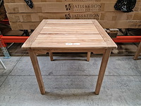 Beaufort 10 - teak tuintafel java 80 x 80cm met blokpoten vast - afbeelding 2 van  4
