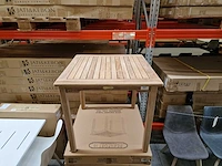 Beaufort 10 - teak tuintafel java 80 x 80cm met blokpoten vast - afbeelding 2 van  5