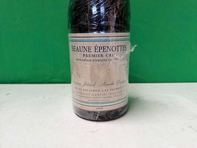 Beaune épenottes premier cru 1990 uit bourgogne, frankrijk. premier cru-wijngaard uit beaune - afbeelding 2 van  4