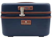 Beautycase - met cijferslot - blauw - afbeelding 3 van  7