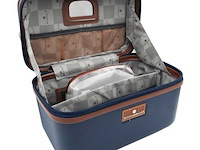 Beautycase - met cijferslot - blauw - afbeelding 1 van  7