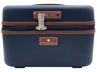 Beautycase - met cijferslot - blauw - afbeelding 3 van  7