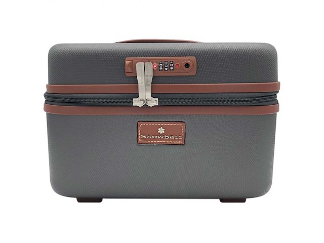 Beautycase - met cijferslot - grijs - afbeelding 2 van  6