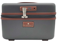 Beautycase - met cijferslot - grijs - afbeelding 2 van  6